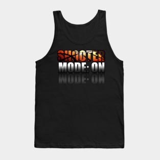 Shooter Mode On Basketball - Sporty Abstract Graphic Novelty Gift - Art Design Typographic Quote Tank Top